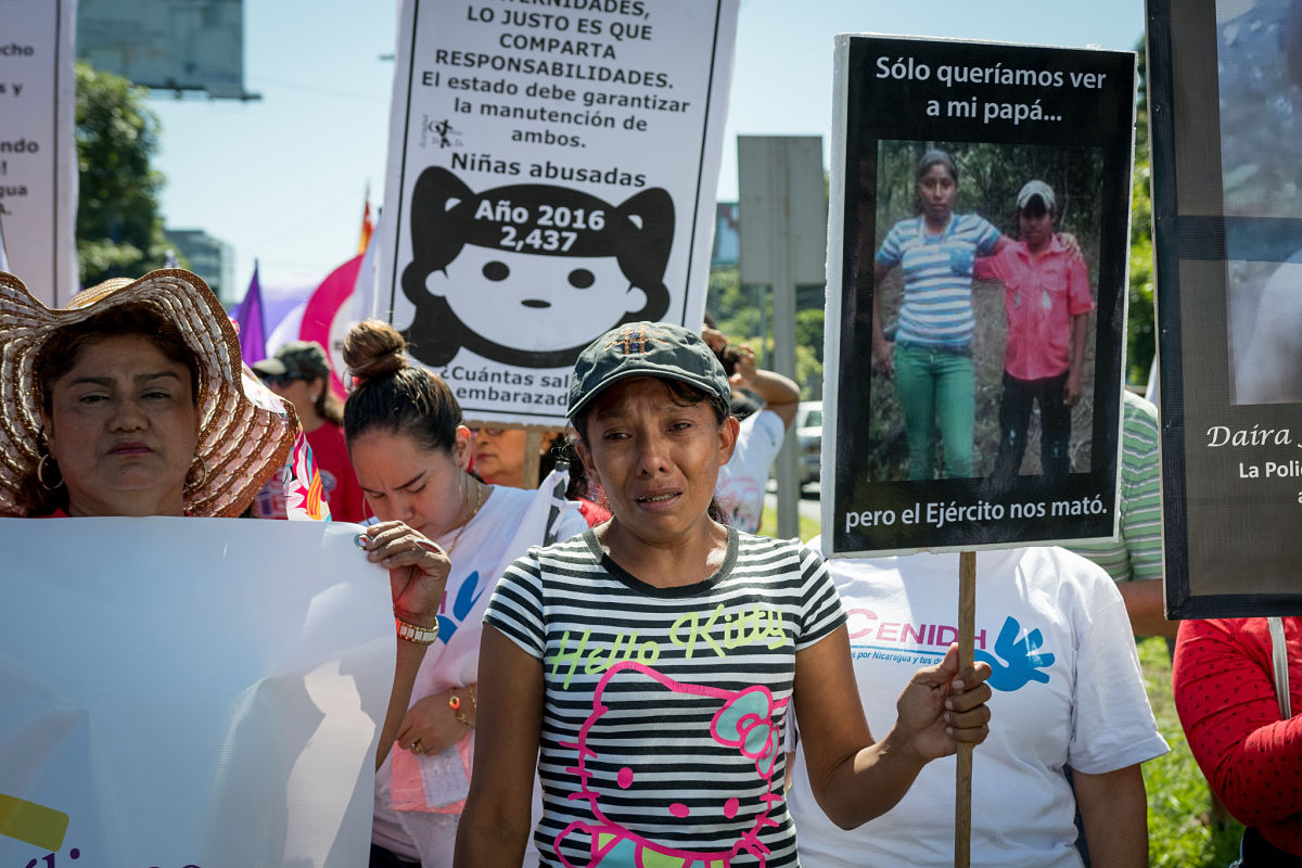 Campesina Elea Valle denuncia desaparición de su hija de 13 años. Foto: Confidencial