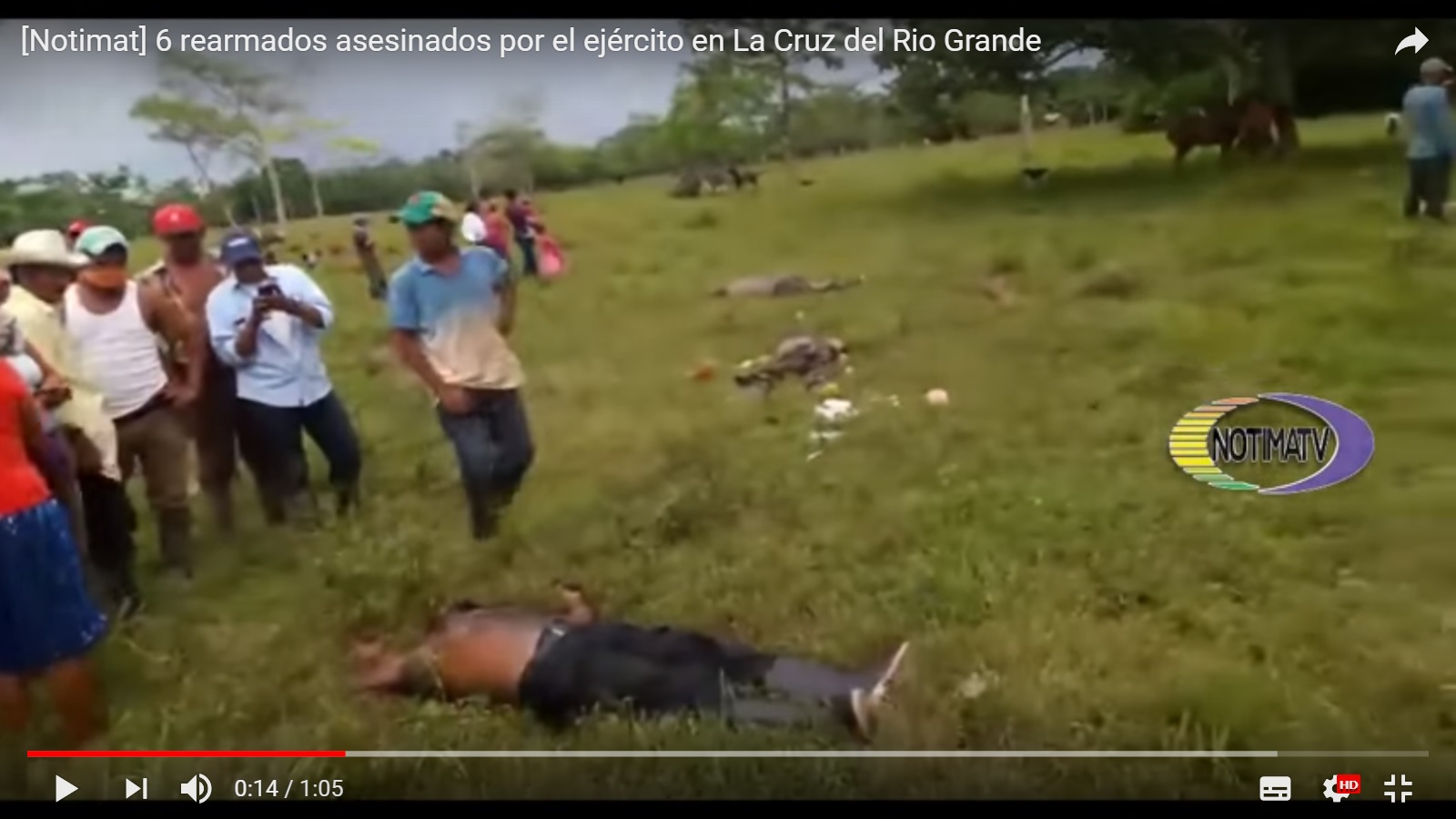 Exhumarán a rearmados masacrados en La Cruz de Río Grande