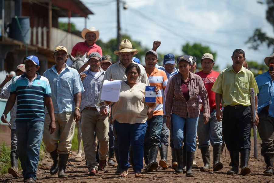 Desde 2013, los campesinos han liderado más de 100 marchas para demandar la soberanía de Nicaragua.