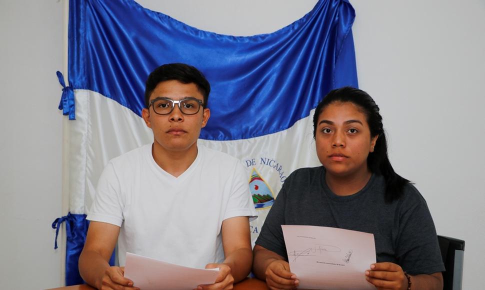Jóvenes del Movimiento Universitario 19 de abril anuncian ultimátum para Daniel Ortega. Foto: A. Sánchez/END
