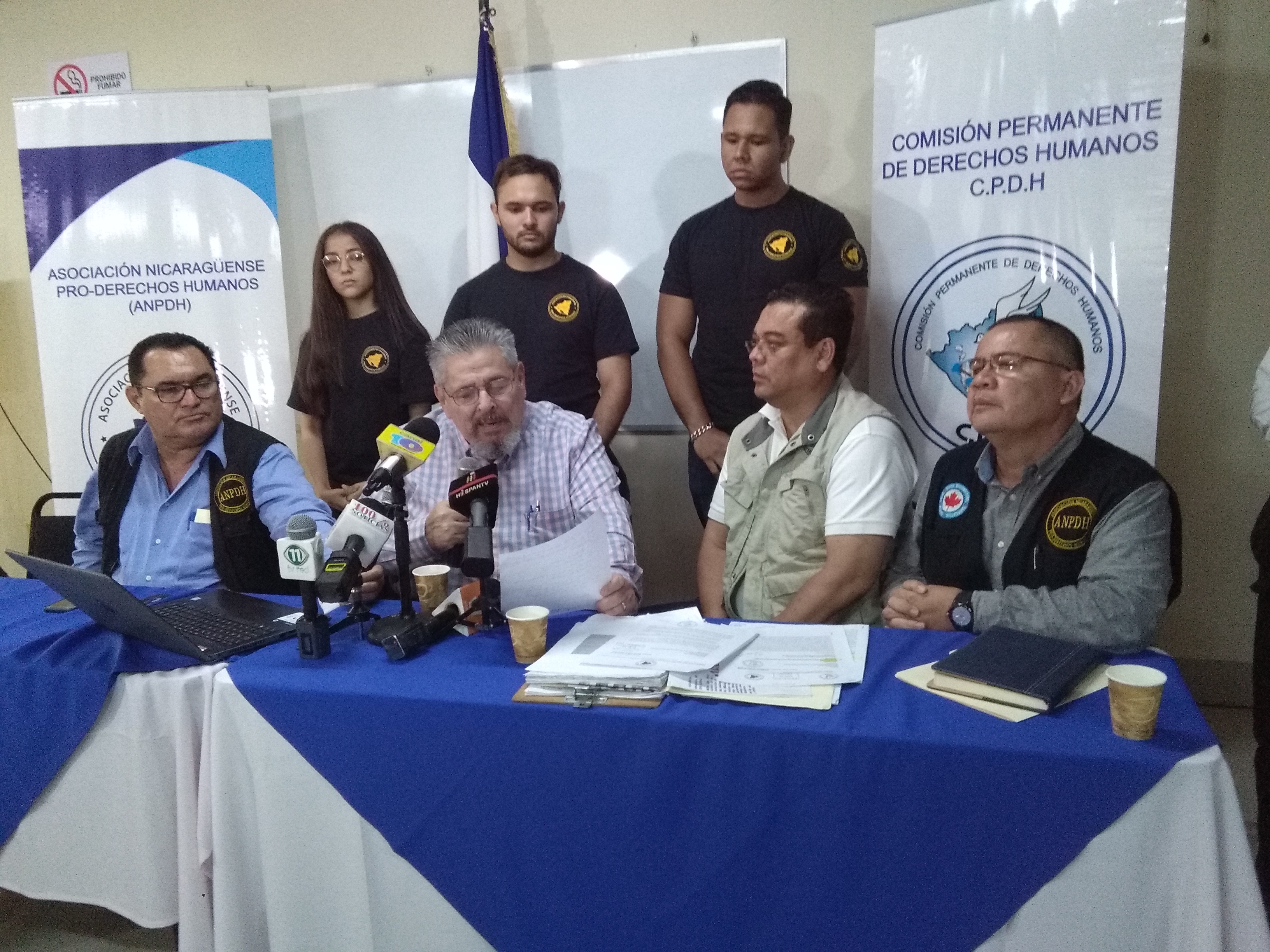 Informe sobre violaciones a los derechos humanos en Nicaragua de la ANPDH y CPDH. Foto: A. Cruz