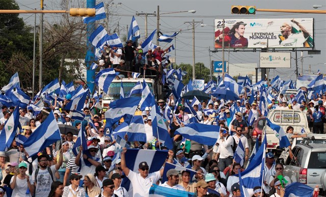 Movimiento de estudiantes continúa organizándose en toda Nicaragua. Foto: Europa Press