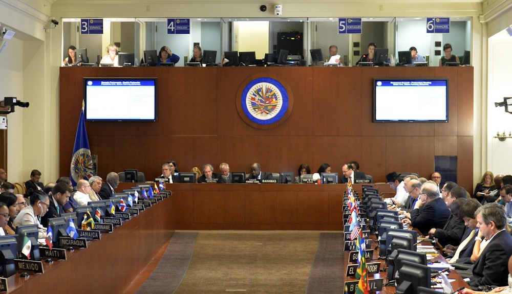 El grupo de trabajo de la CIDH presenta su informe ante el Consejo Permanente de la OEA. Foto: tomada de LibertadDigital