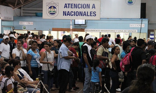 Automento del flujo migratorio de nicas hacia Costa Rica. Foto: Metro