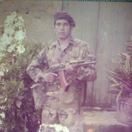 Juan Carlos Baquedano, en su juventud fue miembro del Ejército de Nicaragua. Foto/Tomada de Facebook