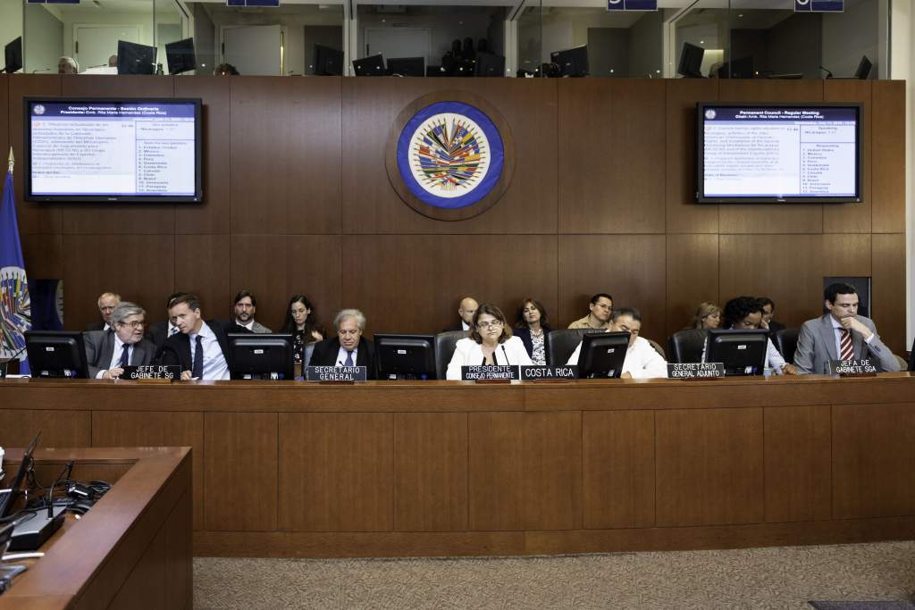Consejo Permanente de la OEA. Foto: La Prensa HN