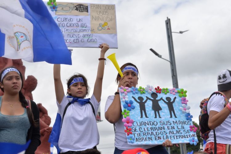 Informe de la CIDH revela que en Nicaragua han sido asesinadas más niñas y niños que policías. Foto/LaPrensa