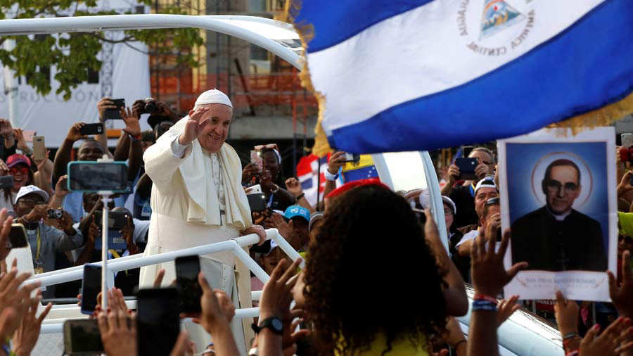 Papa Francisco se fue de Centroamérica sin pronunciar una sola palabra sobre crisis de Nicaragua. Foto: Cortesía
