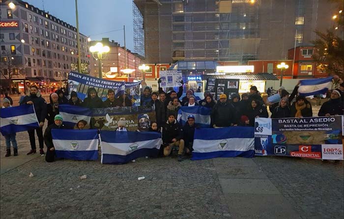 Nicaragüenses en España convocan a concentración nacional a un año de la crisis sociopolítica. Foto: Cortesía