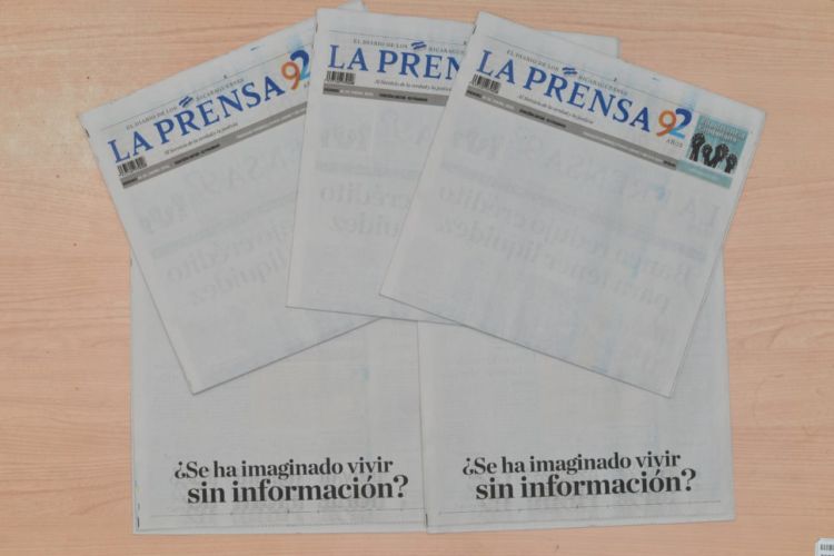 Uno de los SOS que lanzó La Prensa tras el bloqueo aduanero de 56 semanas. Foto: La Prensa