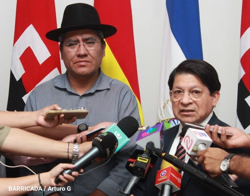 Excanciller de Bolivia Diego Pary Rodríguez llega a Nicaragua. Foto: Cortesía