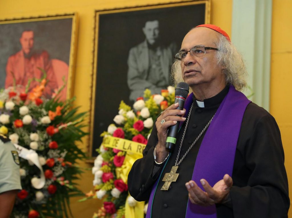 Leopoldo Brenes, arzobispo de Managua. Foto/Cortesía