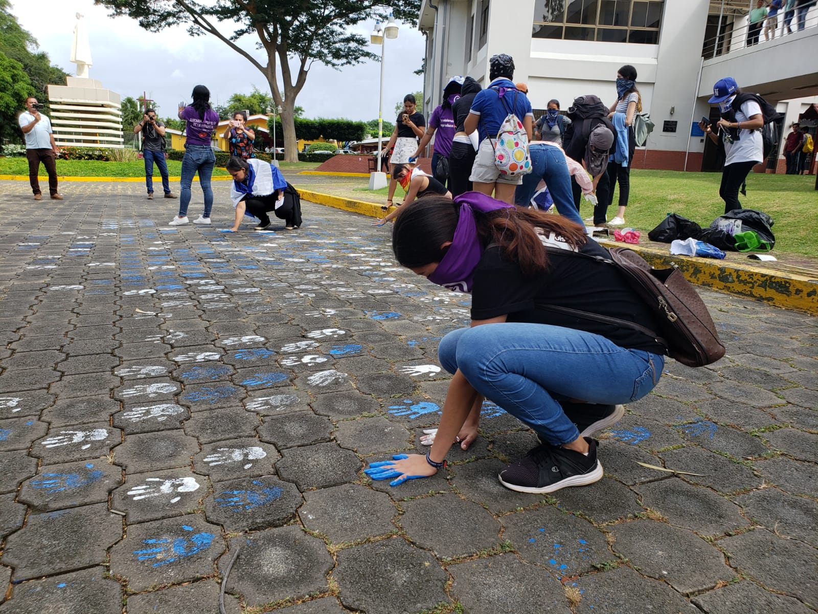 Señalaron que significa que los estudiantes siguen en resistencia para demandar justicia y libertad para Nicaragua. Foto: G. Shiffman / Artículo 66