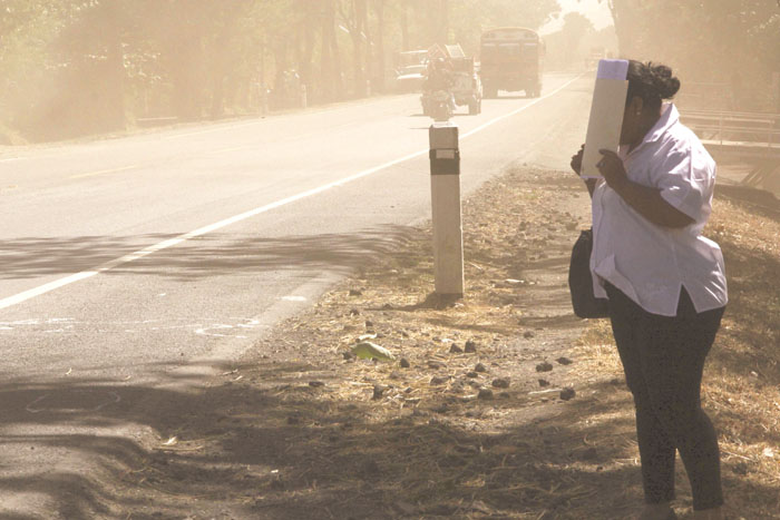 Occidente de Nicaragua en emergencia por tolvaneras que ponen en riesgo la salud. Foto: La Prensa