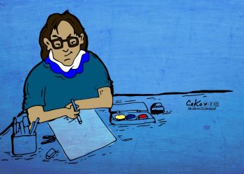 Cako, de Artículo 66, gana premio a la mejor caricatura retratando la censura implantada por Rosario Murillo