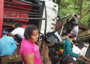 Accidente de transito en la comunidad Ocote en Waslala deja 16 personas fallecidas. Foto: Cortesía