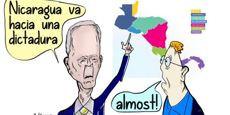 La Caricatura: Biden casi la pega