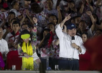 Rosario Murillo y Daniel Ortega, el matrimonio presidencial de Nicaragua. Foto: Artículo 66/EFE