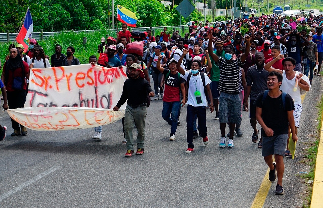 Una caravana de migrantes sale desde el sur de M xico en direcci n