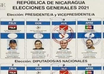 Régimen de Ortega aprueba boleta electoral con sus cinco partidos «sancudos». Foto: Artículo 66 / CSE