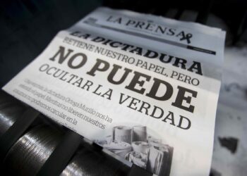 SIP preocupada por «la nueva arma» propagandista de Ortega con la imprenta robada a La Prensa Foto: Artículo 66 / EFE