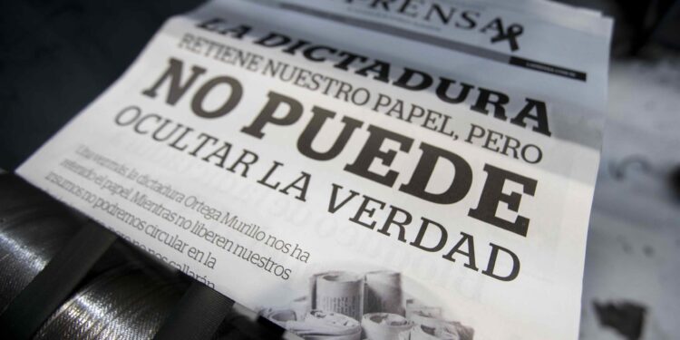 SIP preocupada por «la nueva arma» propagandista de Ortega con la imprenta robada a La Prensa Foto: Artículo 66 / EFE