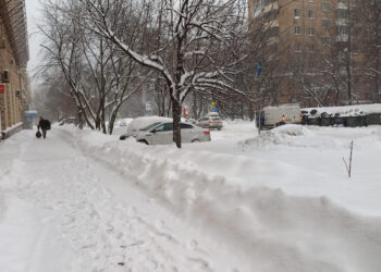 Moscú, tras la mayor nevada del siglo XXI. Foto: EFE/Artículo 66