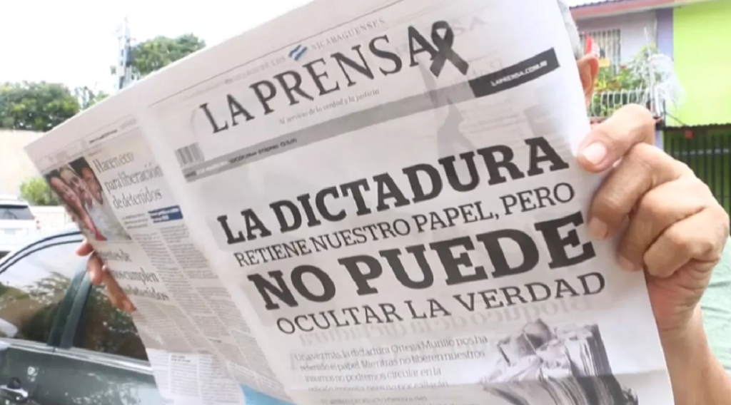 Since the newspaper stopped circulating, La Prensa continues to report through digital media.  Photo: Euronews.