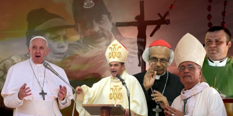 Dictadura Ortega-Murillo calla sobre resultados de supuesta investigación de lavado de dinero contra la Iglesia.