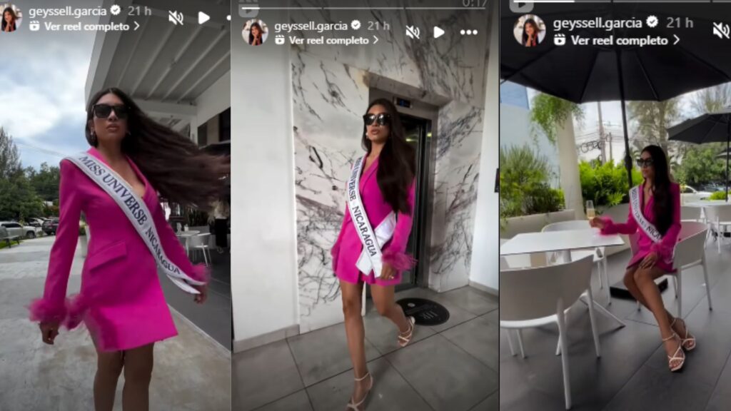 Geyssell García, Miss Universe Nicaragua, prepares in El Salvador