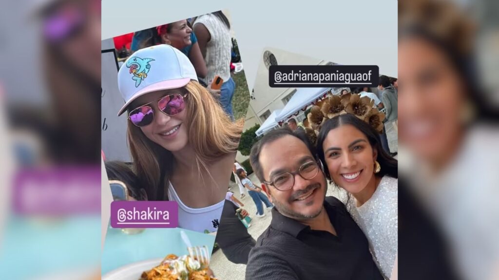 Shakira attends a bazaar organized by Miss Nicaragua 2018, Adriana Paniagua, and wears a Güegüense jacket